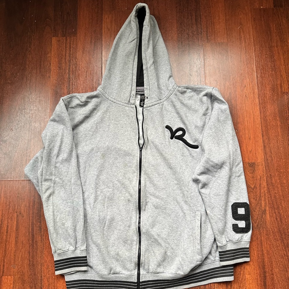 Rocawear Heather Gray Zip-Up Hoodie